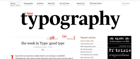 i love typography