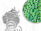 Peacock back