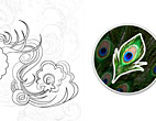 Peacock feathers