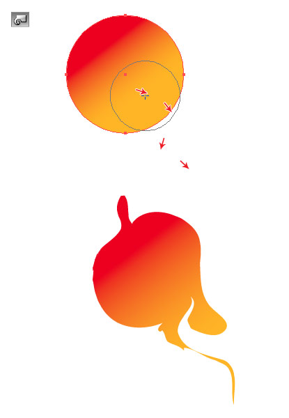 orange circle