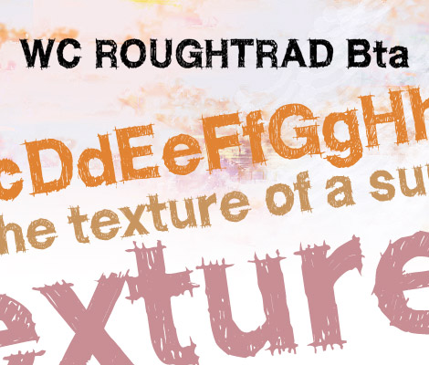 WC ROUGHTRAD free font