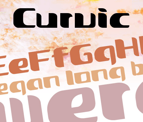 Curvic free font
