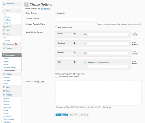 option page